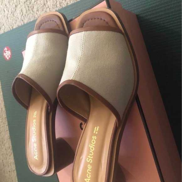[wear once] Acne Studios Two Tone Mule Sandals in EU37 - Picture 4 of 5